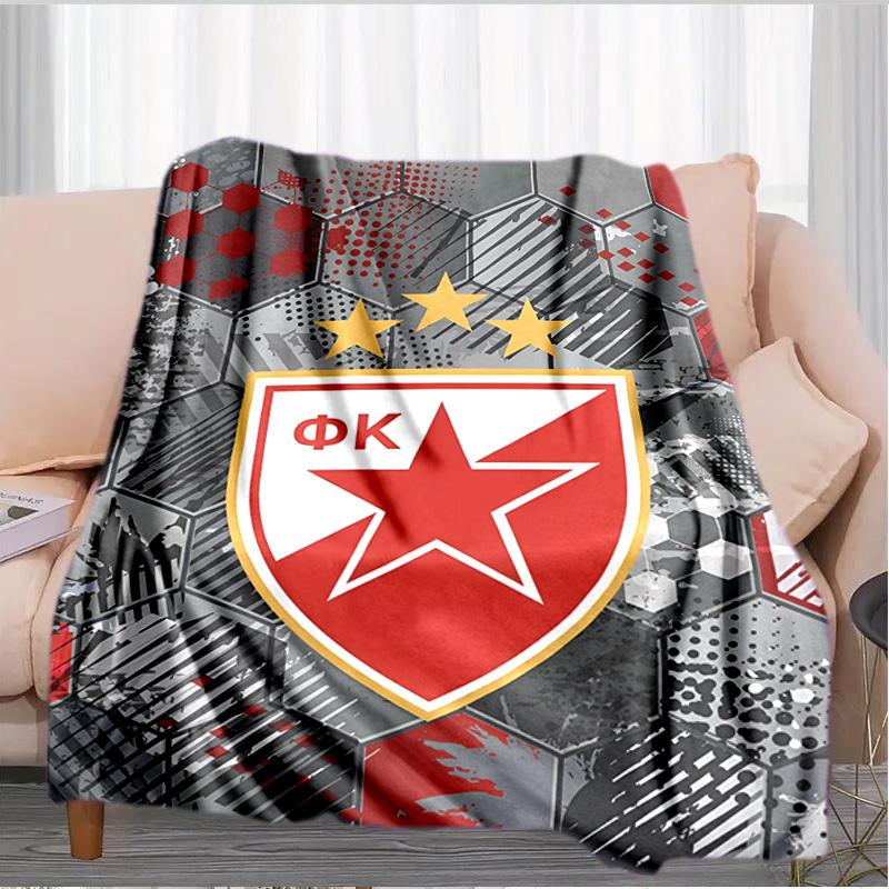 Roter Stern Decke Geeignet für Sofas, Betten, Büros und Camping - Perfektes Geschenk für Halloween Weihnachten
