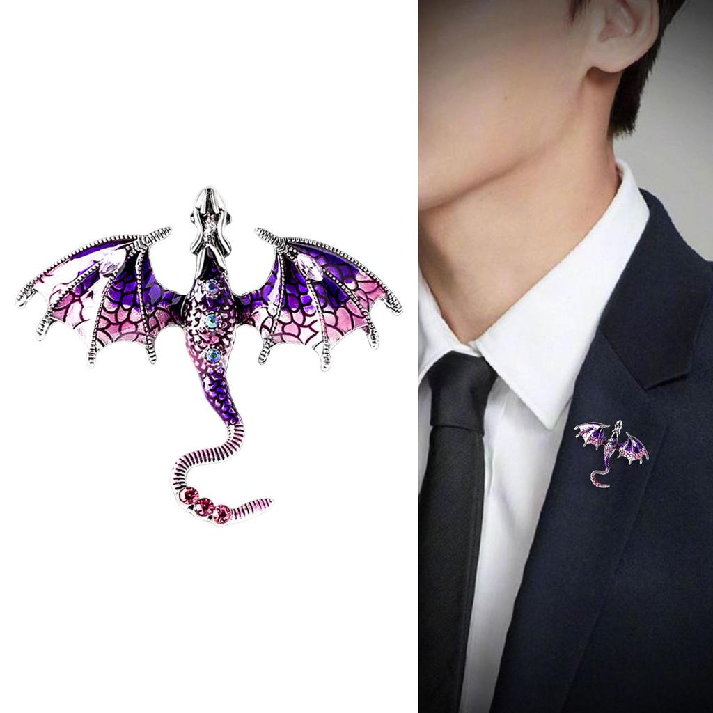 Men Brooch Fashion Jewelry Animal Gift Daily Decoration Alloy Punk Vintage Breastpin Badge Bag Pin