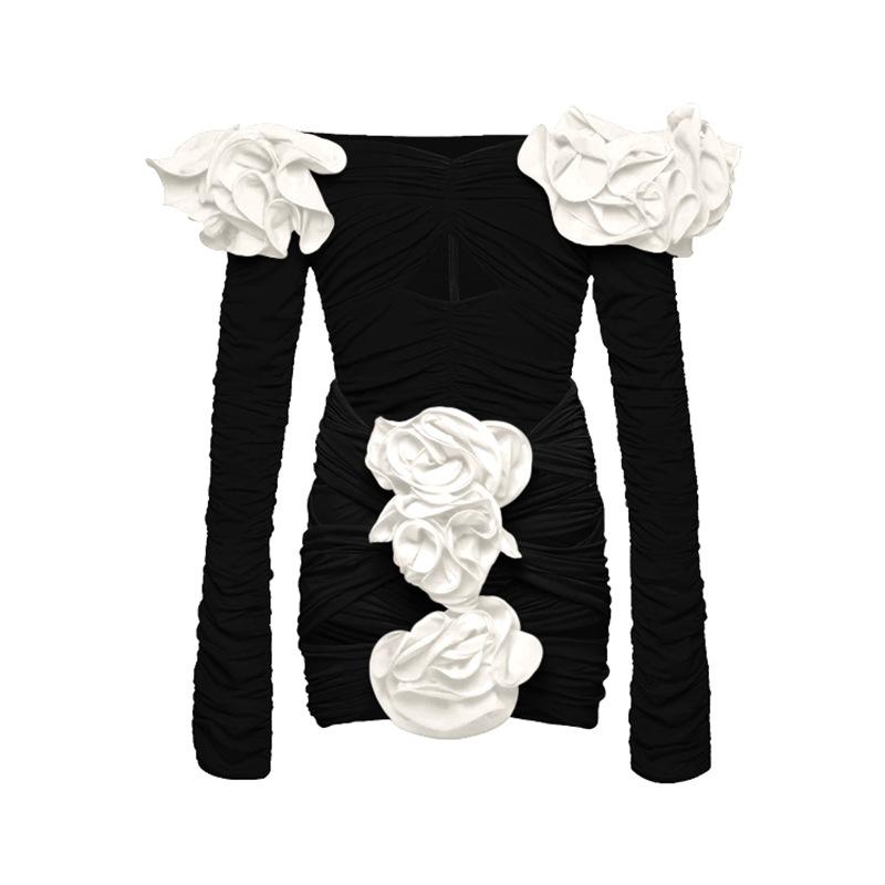 Sexy Flower One Piece Swimwear Brazilian Biquini Cut Out Swimwear Women Swimsuits High Leg Bodysuit Bathing Suit Monokini