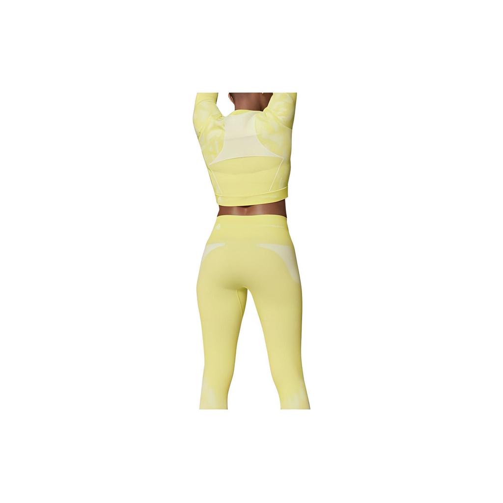 adidas By Stella McCartney aSMC TPR SL Crop Top Acid Yellow White Women GL7583