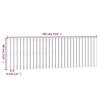 824863 vidaXL Tête de lit murale 185x3x60 cm Bois massif de pin