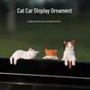 Cute Mini Cat Resin Ornament for Car Display or Desk