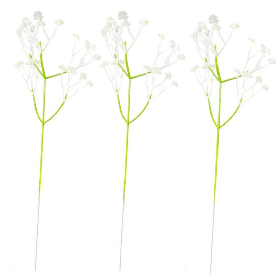 

Artificial Flowers Real Touch Fake Calla Lily Baby s Breath Flower Stem Lifelike Faux Floral Arrangement for DIY Bridal Wedding Bouquet 3pcs Little Star