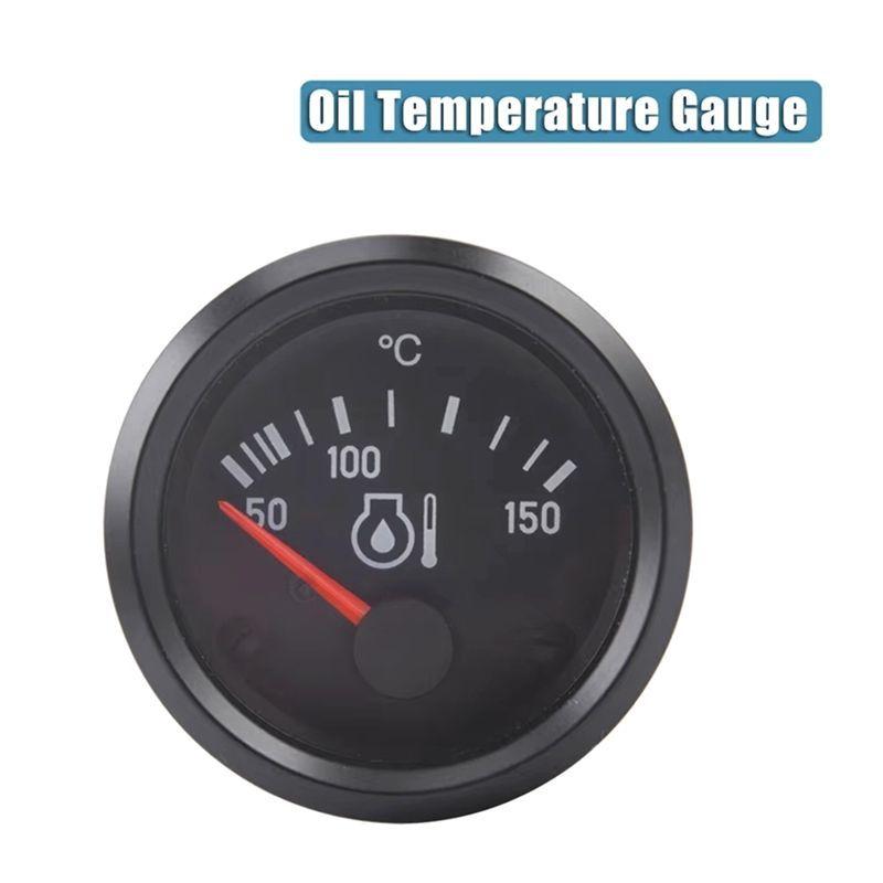 VDO Oil Temperature Gauge Meter 12V Diesel Generator Set Automotive Excavator Engineering Vehicle Accessories-X59A