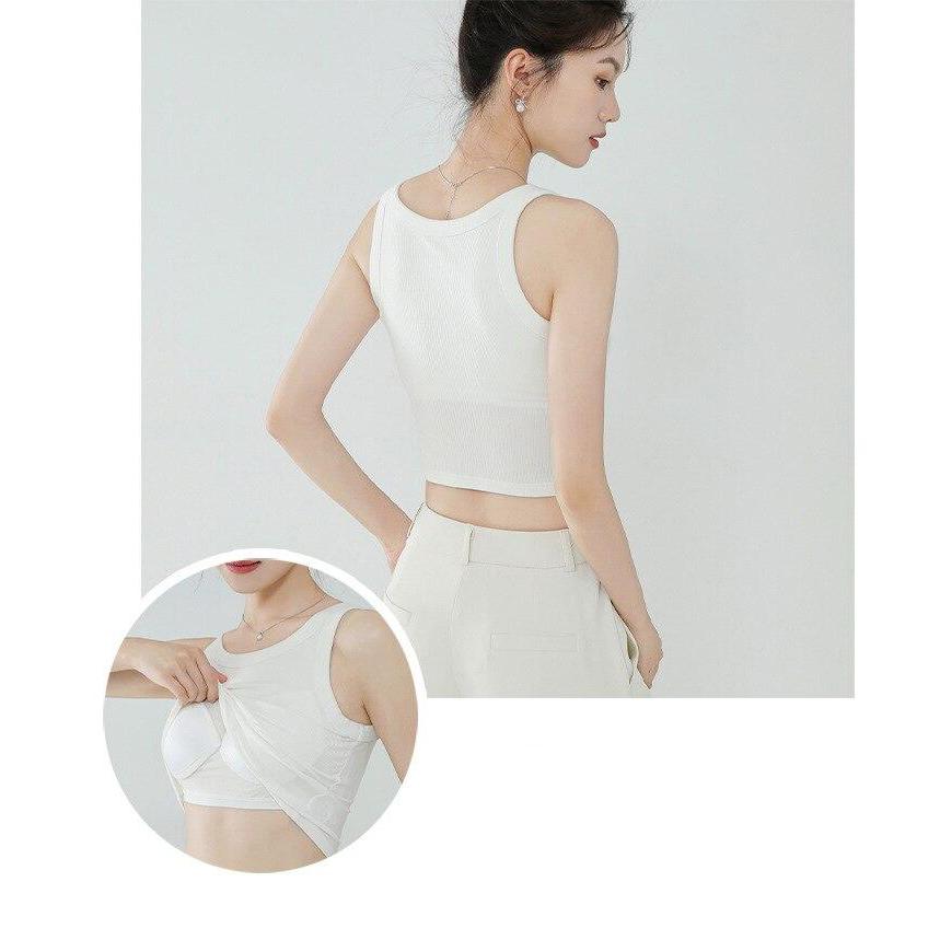 Spring and summer new women's modal with chest pad vest bra one-piece vest home service camisole crop top women camisoles