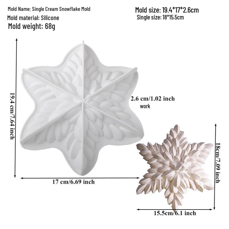Shenhong Christmas Silicone Mold: 6-Cavity Tree & Santa Decorations for Mousse Cake and Chocolate Baking