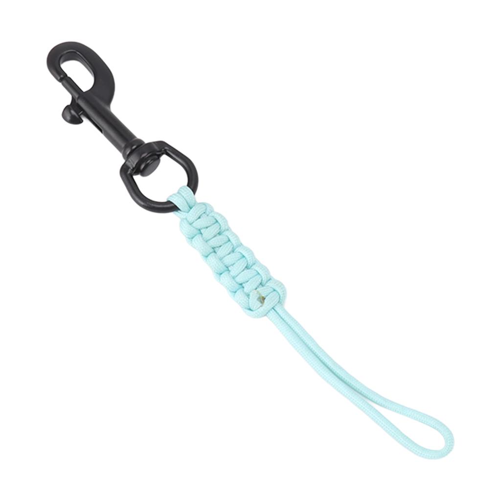 Handgewebtes Tauch-Lanyard Anti-Verlust-Band Leuchtendes Unterwasser-Sicherheitsseil Tauch-BCD-Ausrüstung mit 316 Edelstahl