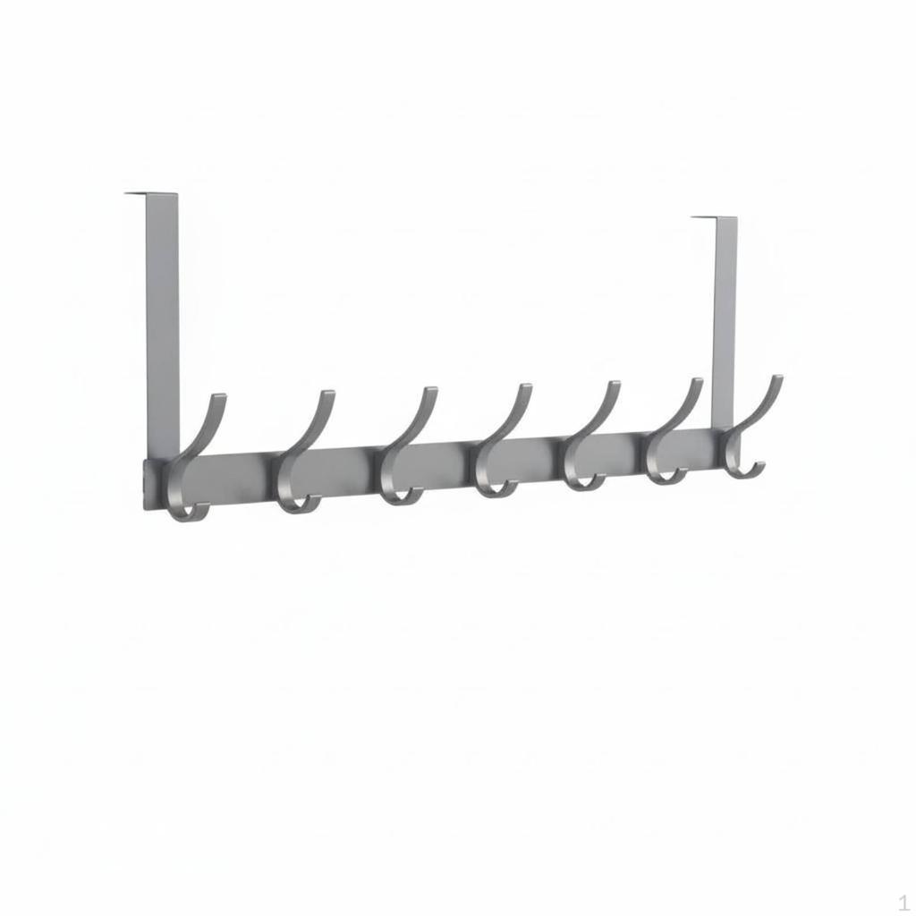 Punch Coat Simple Hook To Install Door Back Clothes Hanger RustResistant Over Rack for