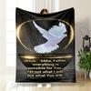 Jesus Quote Religious Throw Blanket  Printed Blanket for Living Room Bed Couch Lunch Break Soft Cozy Blanket for Friend's Festival Gift