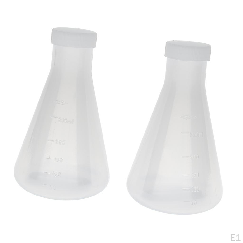 2Pcs School Plastic Conical 250mL, ,