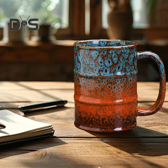 Ceramiczny kubek do kawy, duży kubek do herbaty do biura, domu, zmywarki, kuchenki mikrofalowej, 20 uncji, kubek do picia kawy i herbaty Latte