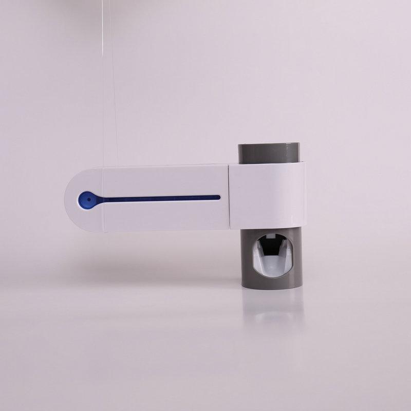 UV Toothbrush Sterilizer & Holder with Automatic Toothpaste Dispenser