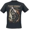 T-shirt Unisex in Cotone Powerwolf Wolves of War, Stampa Lupo Mannaro con Spada, Maglietta Casual Band Rock Heavy Metal