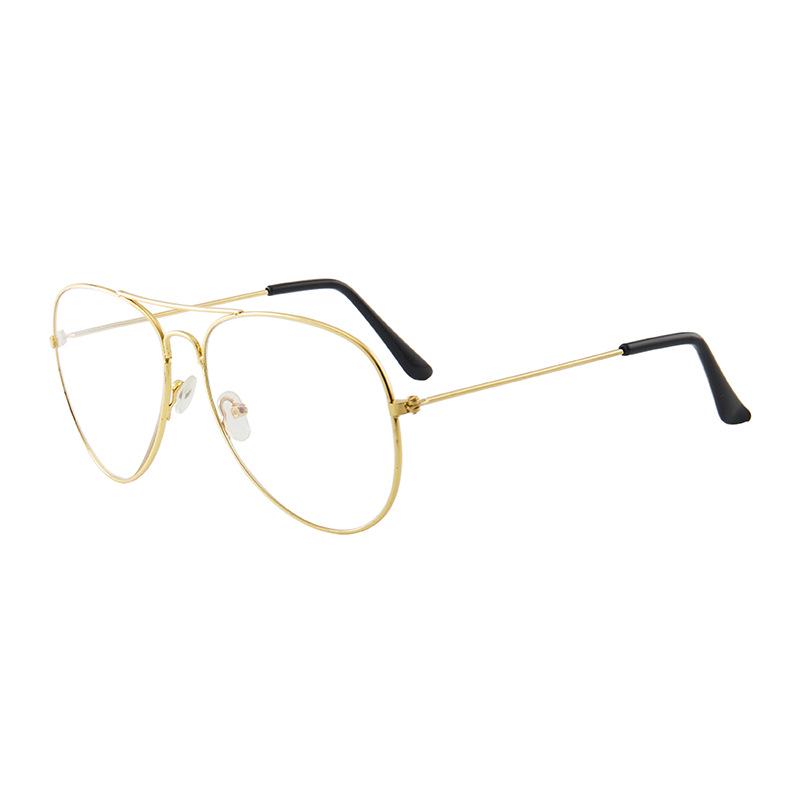 Unisex Aviator Frog Mirror Sunglasses - Multicolor Metal Frame