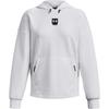 Under Armour FW22 Solid Color Small Logo Print Hoodie Women Hoodie White 1374117-100