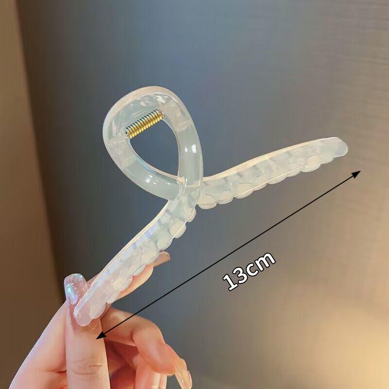 Elegant Large Shark Clip Hairpin for Women - Back of Head Hair Accessory 