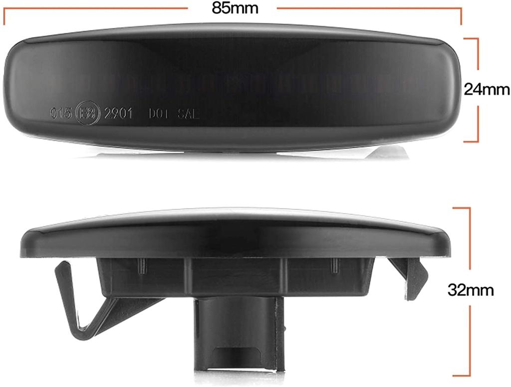 Luz de Marcador Lateral LED para Nissan/Infiniti Señal de Giro Secuencial Tipo Flujo LED Dinámico de Alto Brillo