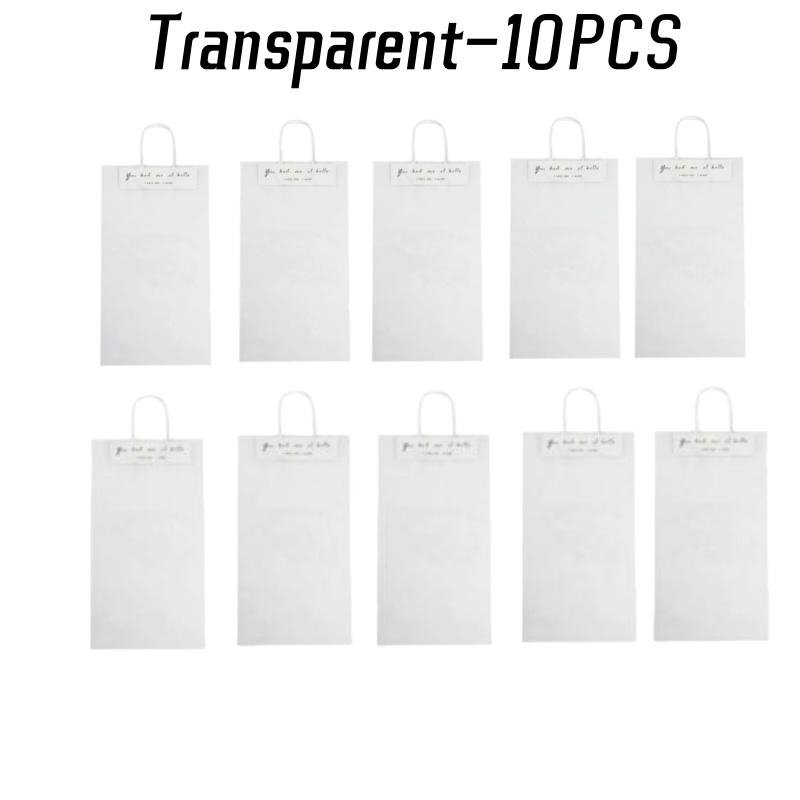 100PCS Flower Packing Box Transparent PVC Flower Bouquet Bag Florist Decoration Long Tote Party Gifts Wrapping Handbag