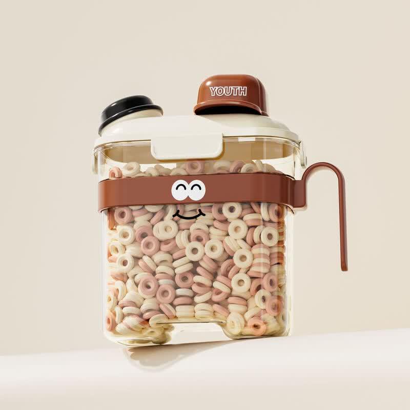 

ZISIZ Thickened Transparent Kitchen Storage Jars (Set of 2)