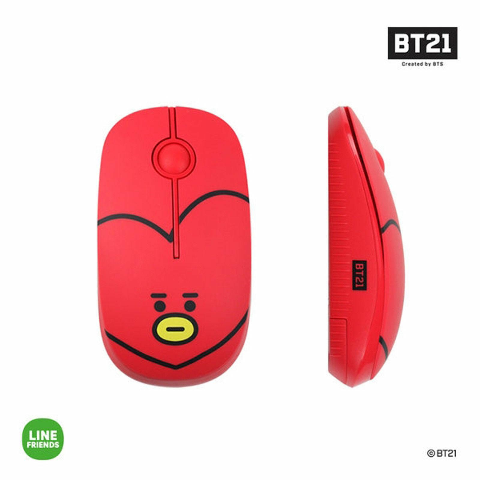 

BTS BT21 Официальная Беспроводная Бесшумная МЫШЬ Тип Лица Персонаж Аутентичная TATA