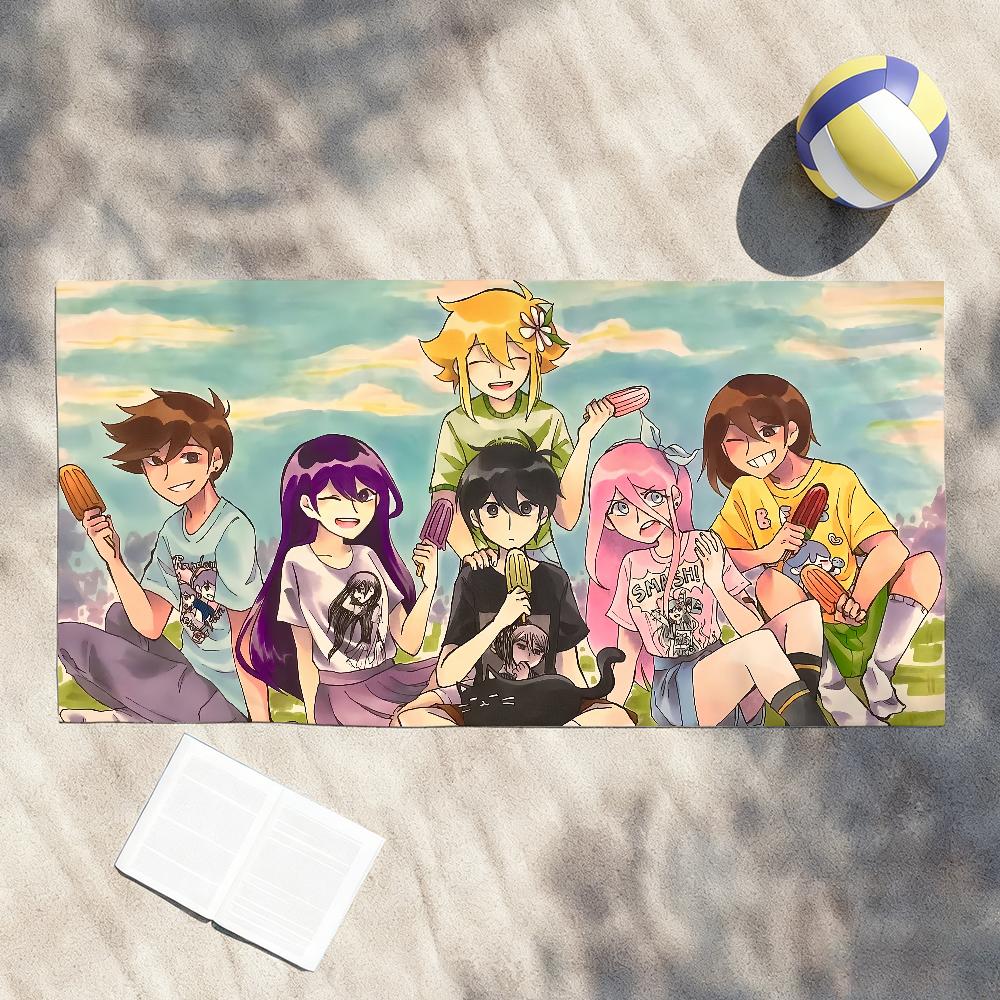 Game O-Omori Cute Towel Shower Sauna Travel Spa Quick Dry Gym Accessories Soft Large Beach Towels