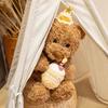 Cute and Soft Birthday Cake Bear Plush Doll - Perfect Gift for Girls