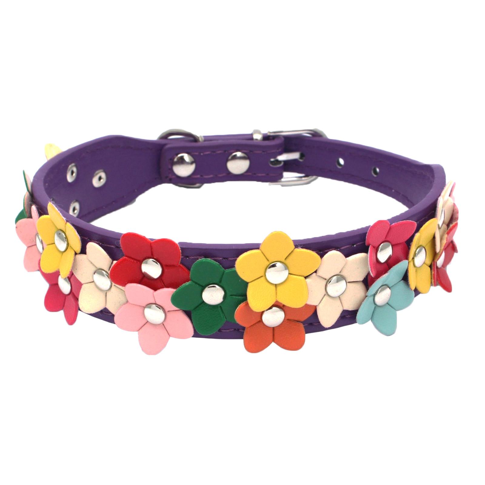 

Pet Collar Dog Collar Crystal Studded Pet Collar For Small Medium Dog XS фиолетовый