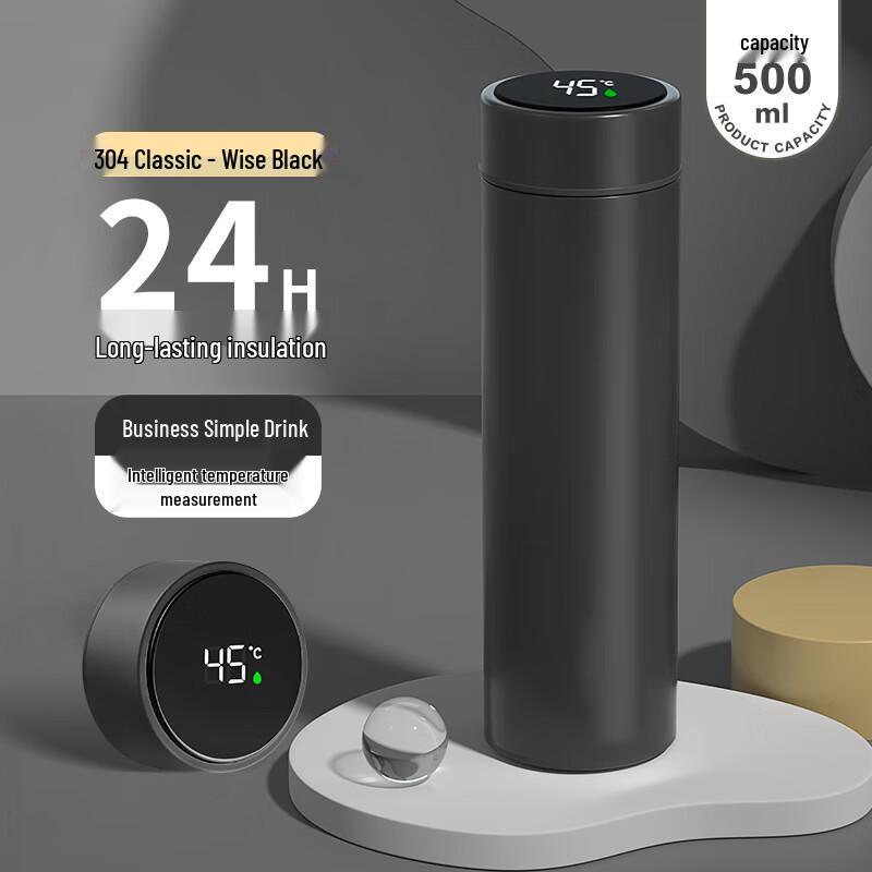 Smart Temperature Display Thermos with Tea Infuser