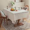 Lace Tablecloth, Wedding Rectangular Table Cloth, Vintage Embossed Floral Lace Table Cover for Tea Party Reception Home Decor
