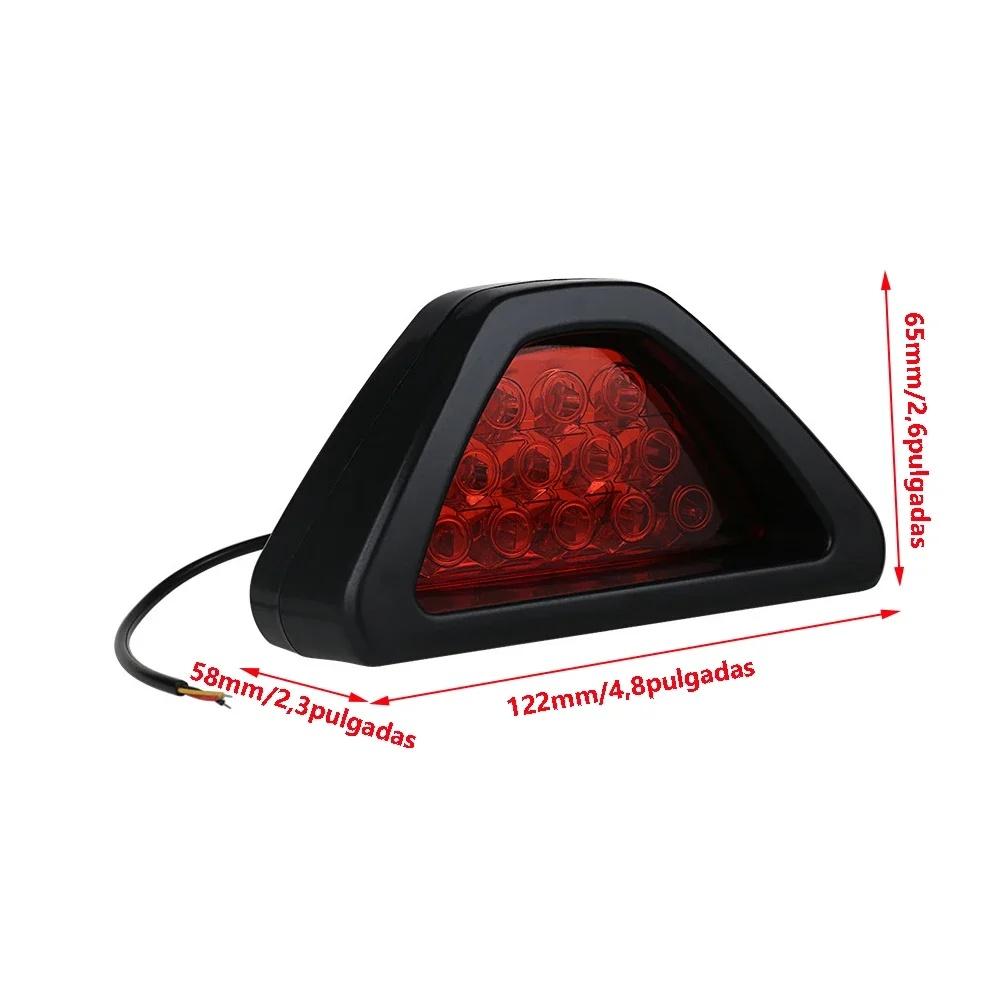 Universal Brake Signal Lamp Super Bright Car LED Fog Light 12 LED Car Strobe Light for Auto Vehicle SUV for Truck Car Motorcycle