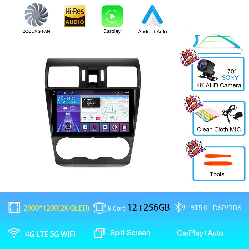 Car Radio Android 14 Stereo For Subaru Forester XV WRX 2012- 2015 For Impreza Multimedia Video Player Navigation GPS Head Unit
