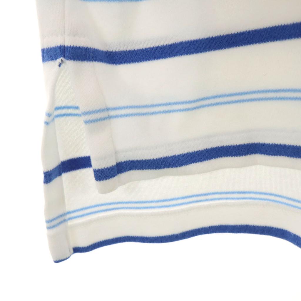 Polo von Ralph Lauren Bordürenmuster Kurzarm Poloshirt M weiß Herren Gebraucht