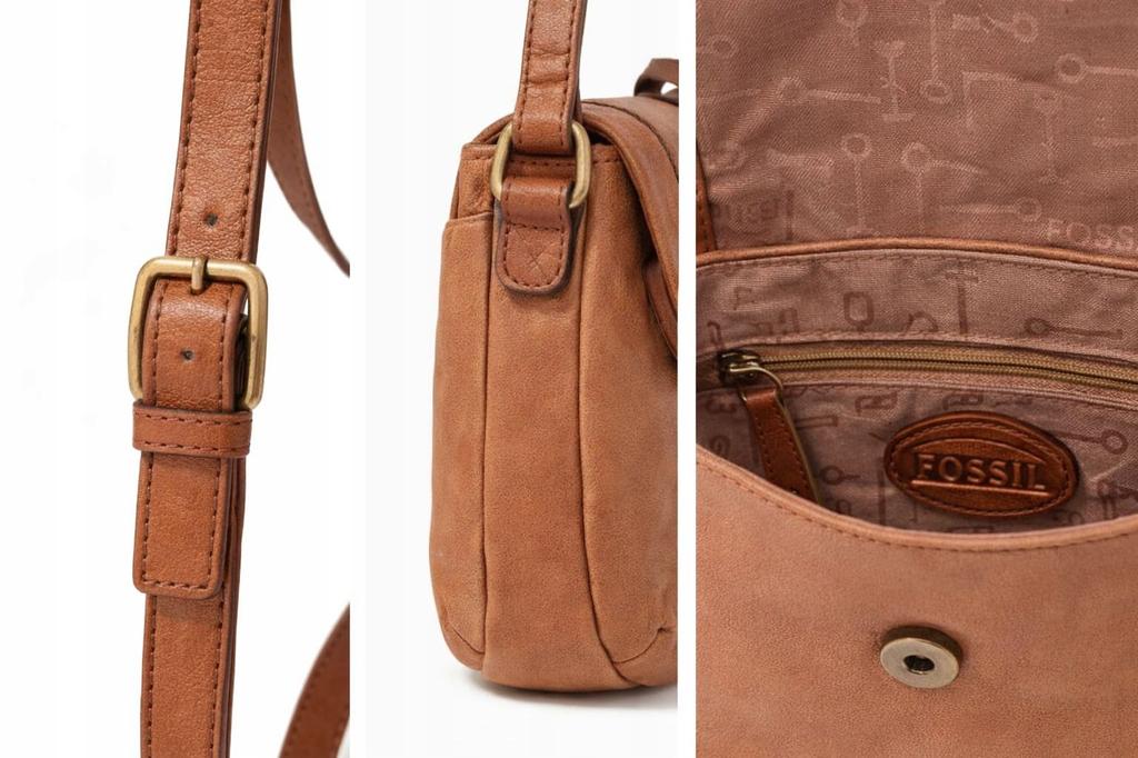 Fossil Women's Leather Mason MINI BAGS Camel MOd25