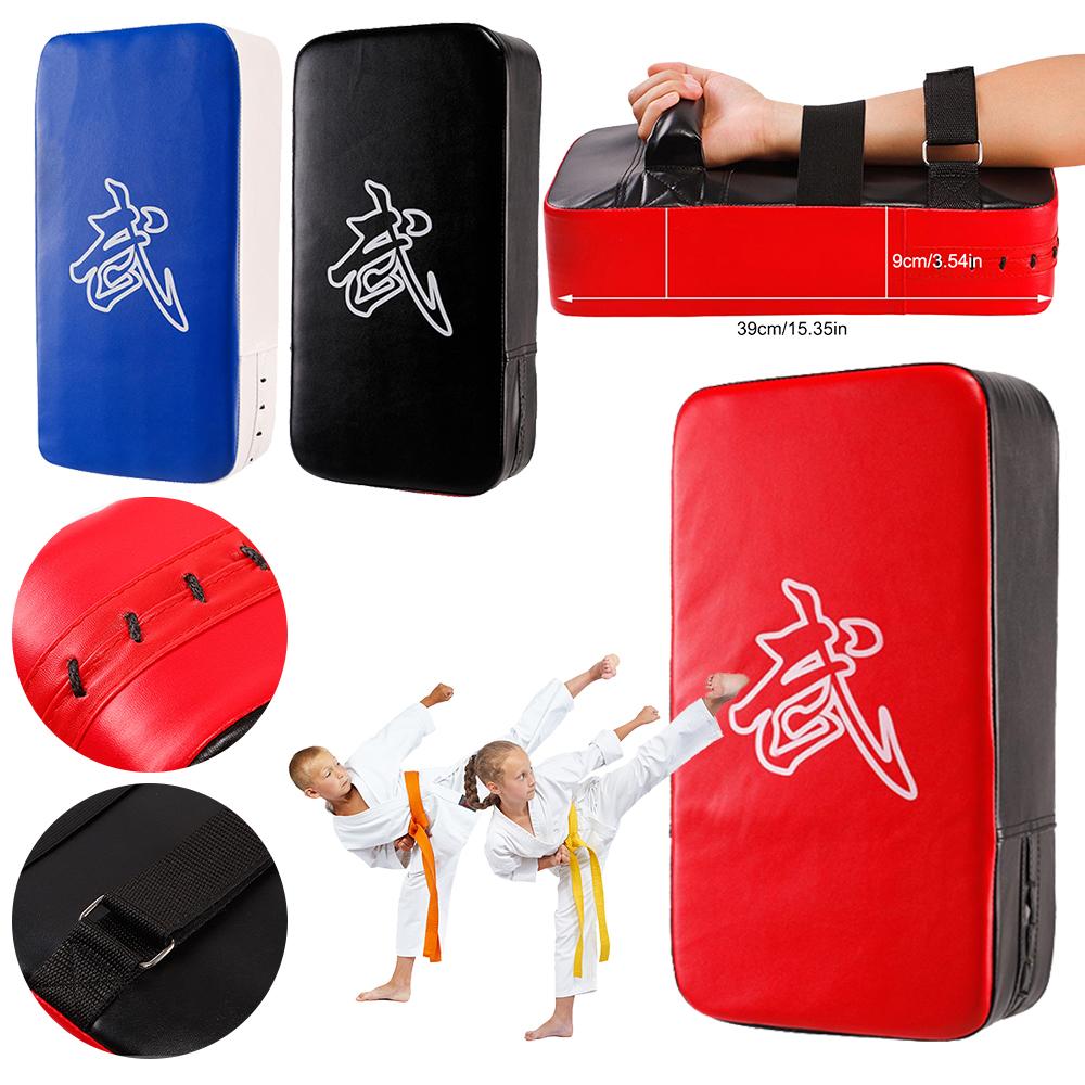 PU Leather Boxing Focus Pad Karate Pad Kicking Shield Training Lightweight Grip Pad Home Gym Martial Arts Practice Equipment