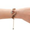 TIME100 Japanese Quartz Bracelet Polyhedron Glass Crystal Gift Box Included Women's Watch, Movement, Style, Band, Waterproof, (Coffee Brown)