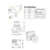 Mini1/3 Cmos 1500Tvl B19 Mini Fpv Camera 2.1Mm Lens Power 5V-30V Pal / Ntsc With Osd Internal Adjustable For Rc Fpv Racing Drone