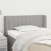 VidaXL Headboard with Ears Light Grey 103x16x78-88 Cm Fabric3118996