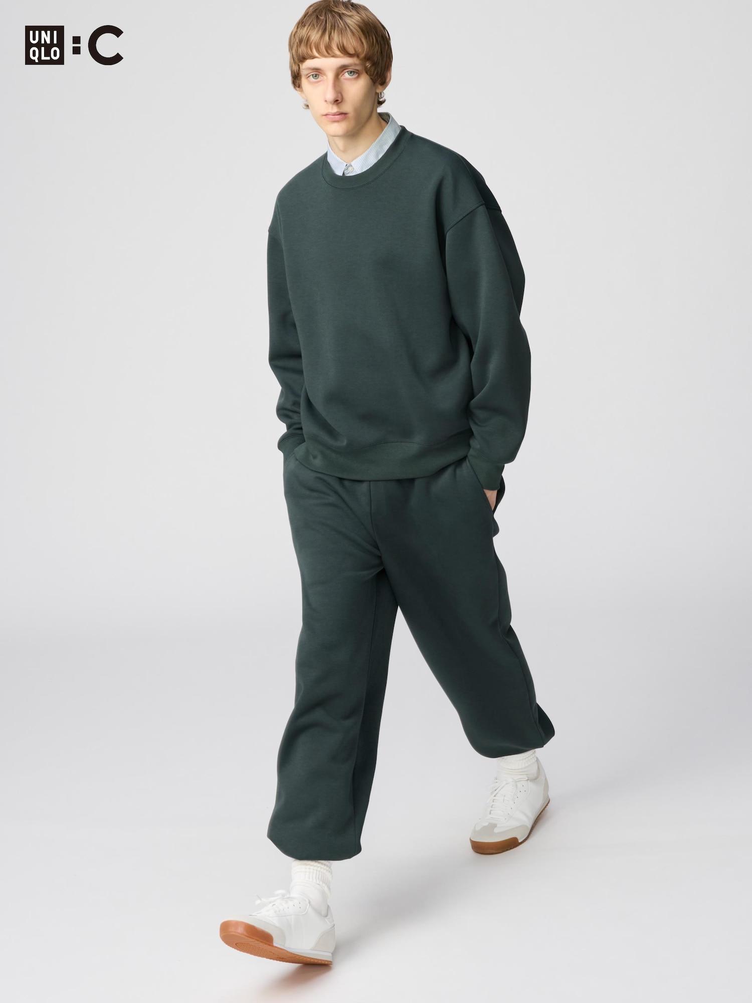 

Uniqlo Японський світшот з широкими штанами 58 DARK GREEN/M