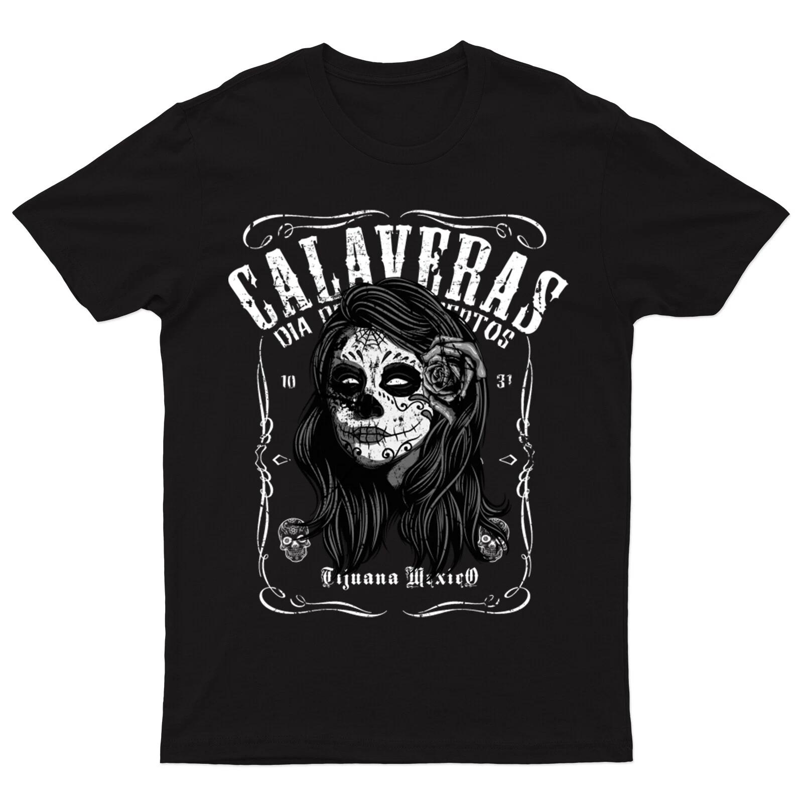 

Day Of The Dead Mexican T shirt Sugar Skull dia de los muertos Tradition #V#DD63 4XL