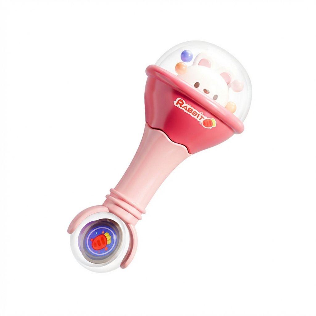 Weiches Gummi Baby Hand gehalten Spielzeug Schüttelgeräusch Übung Greifen Hören Neugeborenes Frühe Bildung Puzzle Glocke