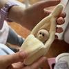 Cartoon Decor Monkey Banana Plush Yellow Color Doll Sleeping Bag Banana Doll Clothes  Kids Toy