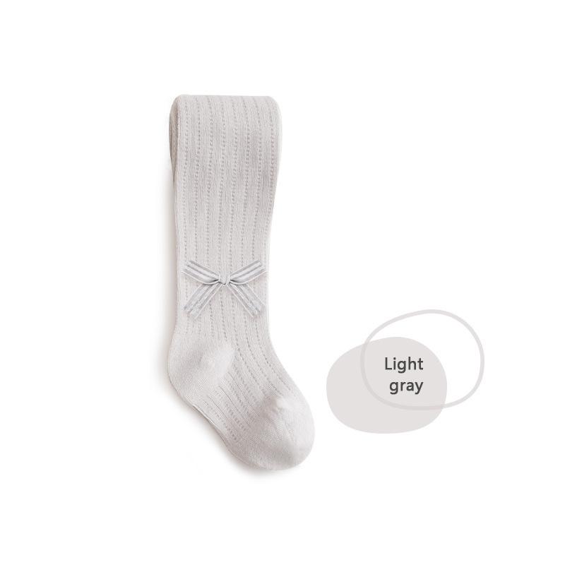 Newborn Baby Leggings Summer Girls Tights Ultra-Thin Hollowed Out Mesh Bow Princess Girls White Dance Pantyhose