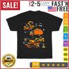 Construction Vehicle Halloween Crane Truck Pumpkin Vintage T Shirt Men Women Kid