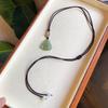 Natural Hetian Jade Buddha Pendant, Maitreya Buddha Handmade Woven Jade Necklace, Women's Jade Pendant, Birthday Gift