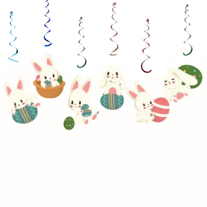 Pastel Pom Garland Hanging Easter Decorations Cute Rainbow Colorful Felt Ball Garland Baby Shower Birthday Party Supplies Favors 5