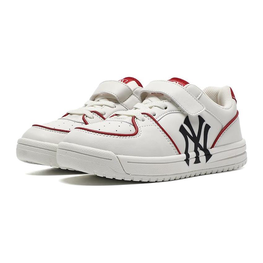 New MLB Cushioning Abrasion Resistant Balance Low top Kids' Skateboarding Shoes White Kids' 7ASXCA33N-50RDS