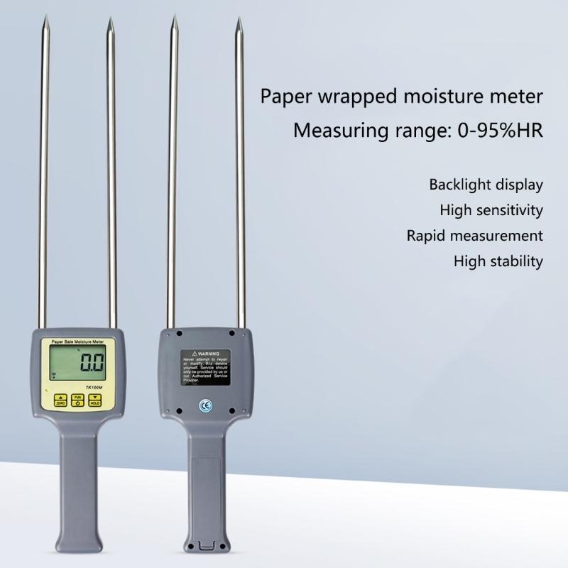 Accurate Paper Dampness Tester Insert Digital Paper Hygrometer Pin Humidity Testing Tool Essential for Printing Industry