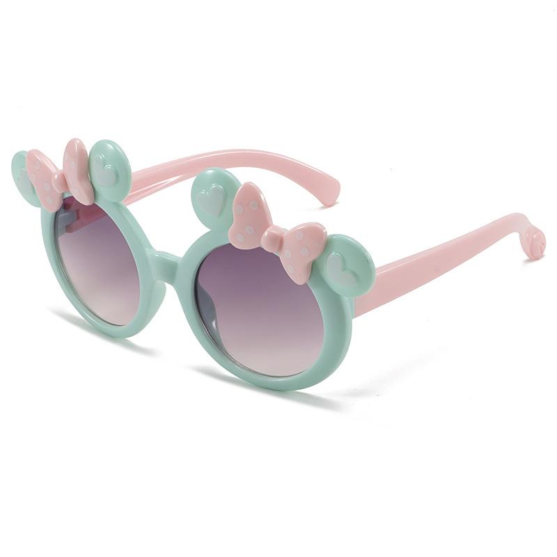 

Cartoon Bow Children S Sunglasses Sunglasses Trendy Boys Girls Baby Cartoon Sunglasses зелёный