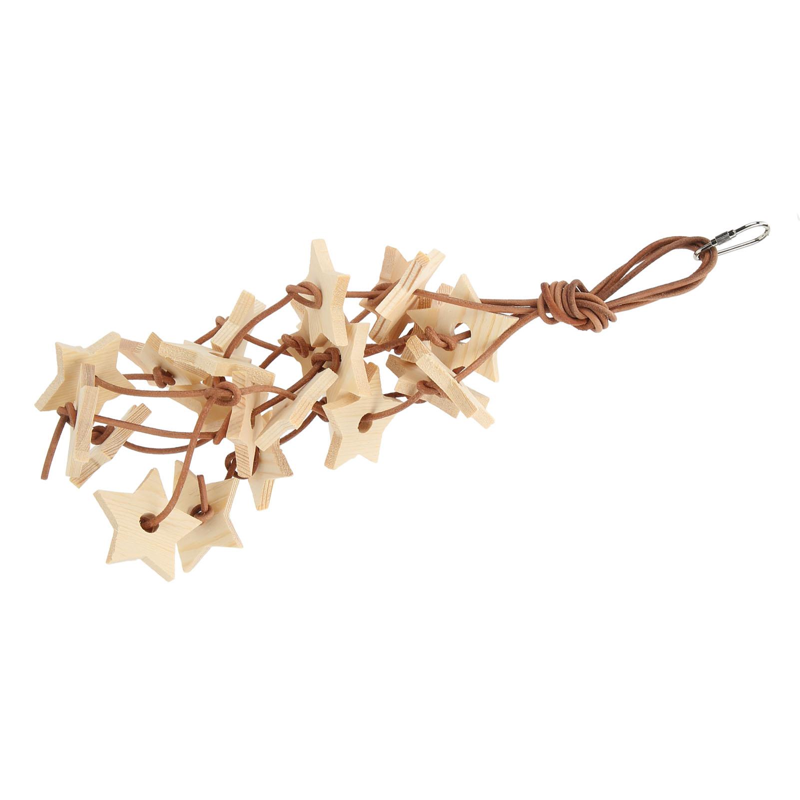 

Bird Wood Star Toy Bite Resistant Wood Star Chewing Toy for Budgies Parakeet Cockatiel Lovebird