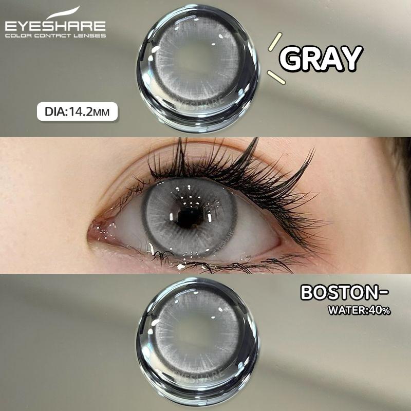 Eyeshare 1 Paar graue Farbige Kontaktlinsen natürliche Braune Linsen Puppenauge Blaue Kontakte Jährliche Schöne Make-up Augen Kontaktlinsen